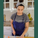 How to cut carrot sticks