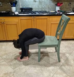 Seated forward bend.