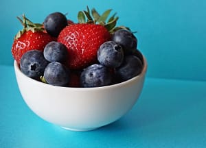Bowl of fruit full of natural sugars
