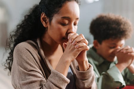 Mom praying for the best outcome