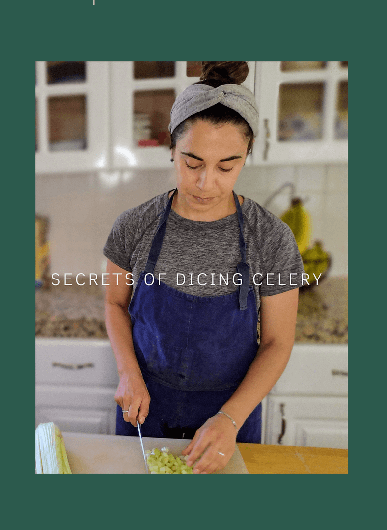 how to dice celery