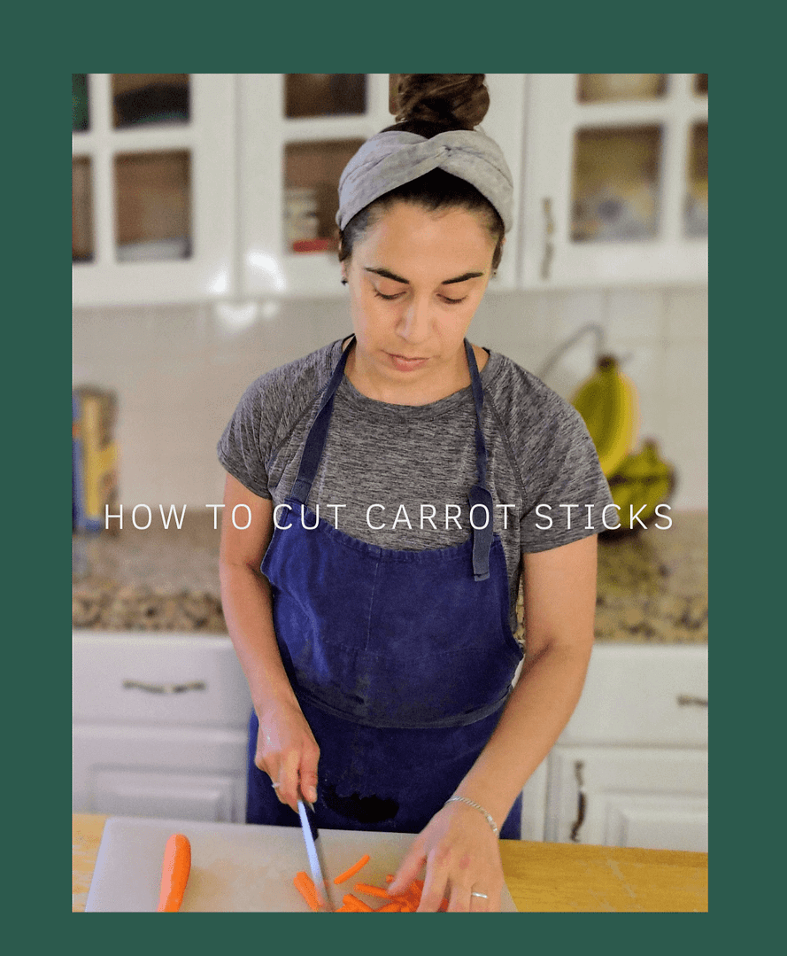 How to cut carrot sticks